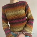 Cardigan Sweater Vintage short tie-dye knitted pullover Supplier